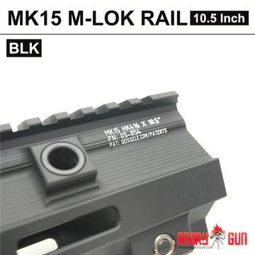 Angry Gun 10.5" HK416 Modular M-LOK Rail for TM NGRS - Black