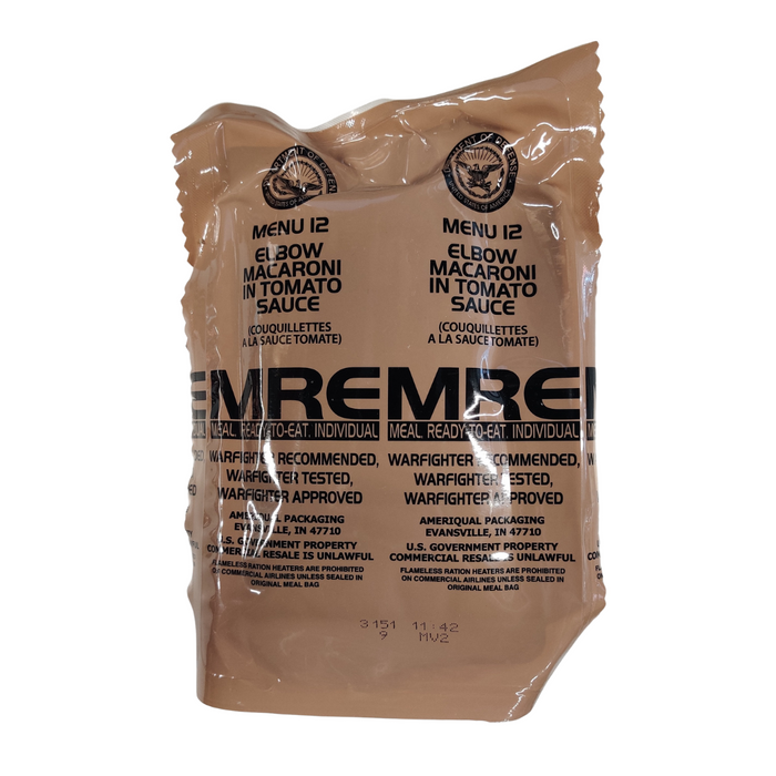 Genuine U.S. Military Surplus MREs (Meal Ready-to-Eat)