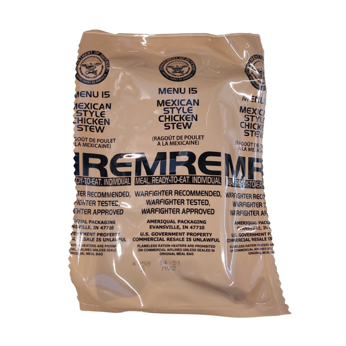 Genuine U.S. Military Surplus MREs (Meal Ready-to-Eat)