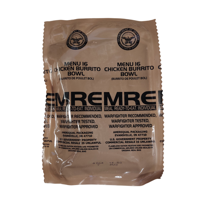 Genuine U.S. Military Surplus MREs (Meal Ready-to-Eat)