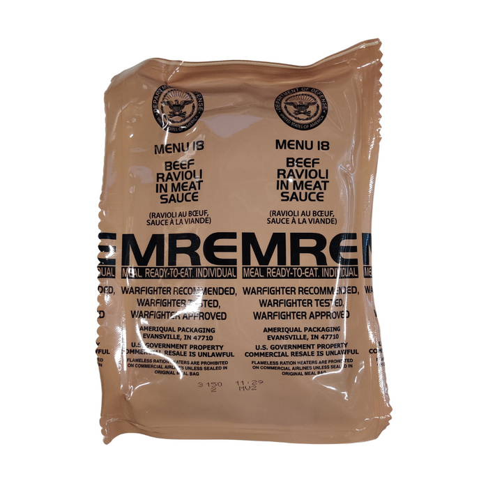 Genuine U.S. Military Surplus MREs (Meal Ready-to-Eat)