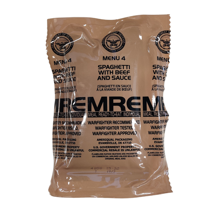 Genuine U.S. Military Surplus MREs (Meal Ready-to-Eat)