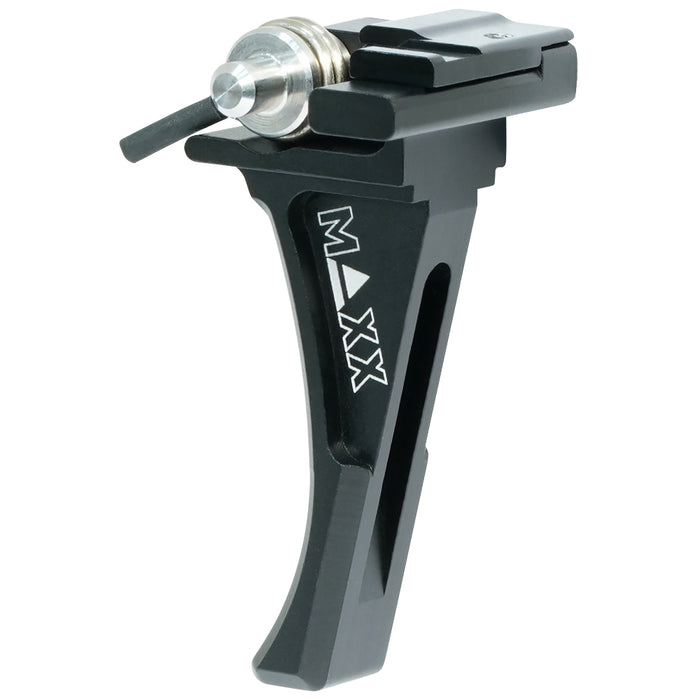 Maxx CNC Aluminum Advanced Speed Trigger (Style D) Black - ASG EVO 3