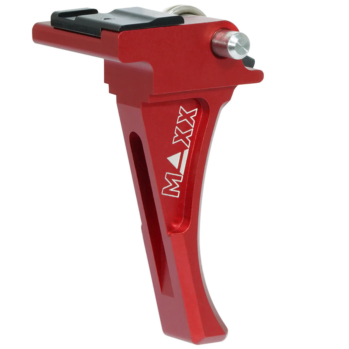 Maxx CNC Aluminum Advanced Speed Trigger (Style D) Red - ASG EVO 3
