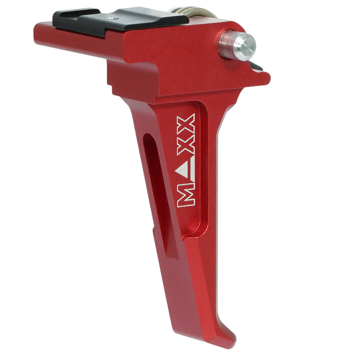 Maxx CNC Aluminum Advanced Speed Trigger (Style E) Red - ASG EVO 3
