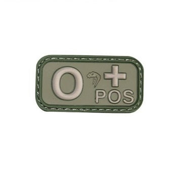 Viper Bloodtype O-POS Patch - Green