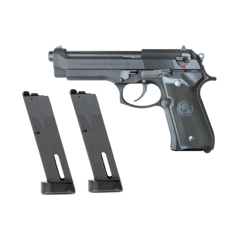 KSC ケーエスシー M9 BERETTA ベレッタ Heavy weight OFFER - €30 OFF* - KSC M9 CO2 Black - 2 Magazines — AirsoftEire