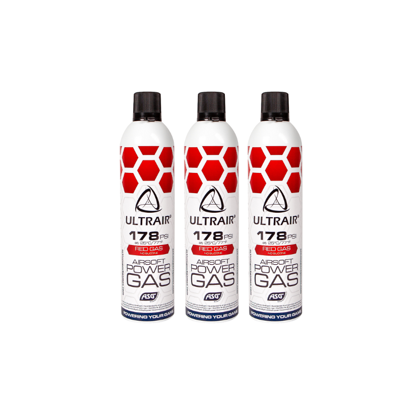 3 Bottles of Ultrair Red Gas 178psi - Save €4.48!