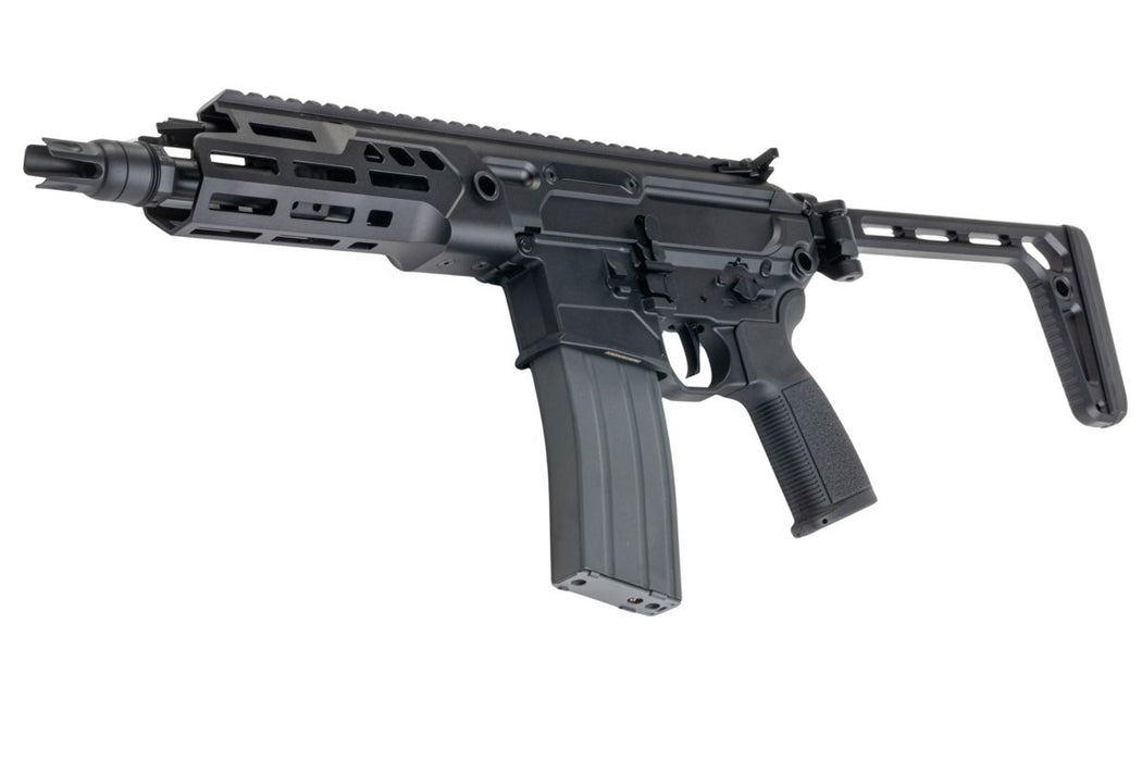 Salvo Precision MCX Rattler LT 7.75" NPAS GBBR & Case - Black
