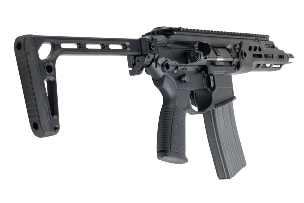 Salvo Precision MCX Rattler LT 7.75" NPAS GBBR & Case - Black