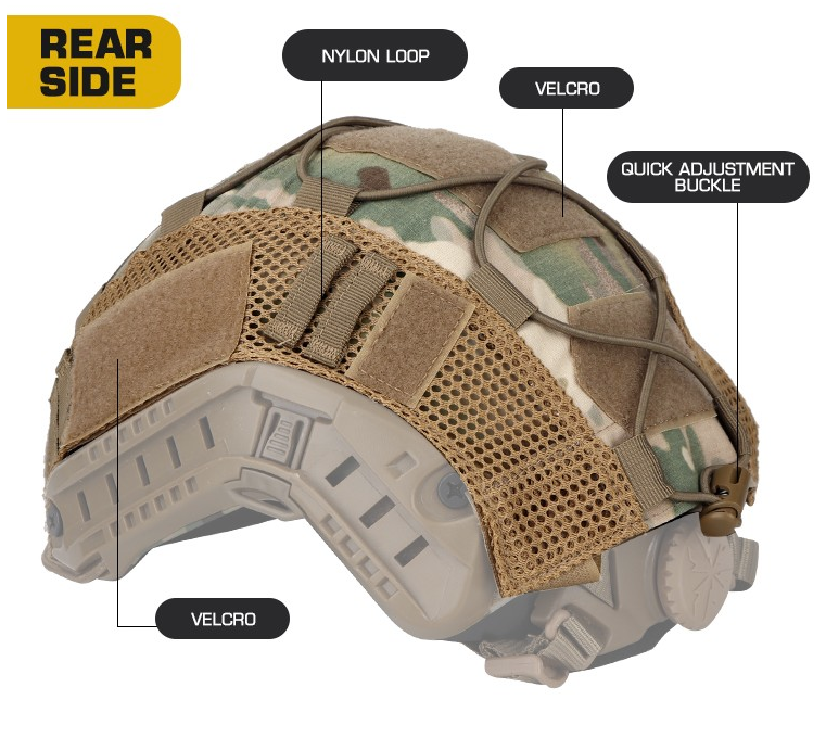 WoSport FAST Helmet Cover - Multicam