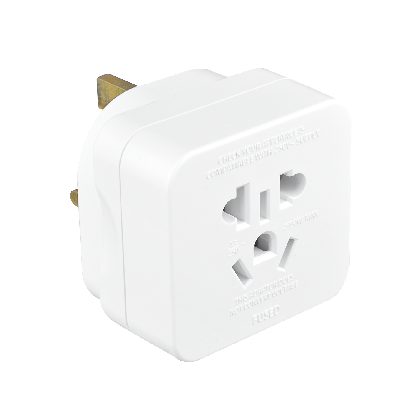 MasterPlug UK 3 Pin Plug Adapter