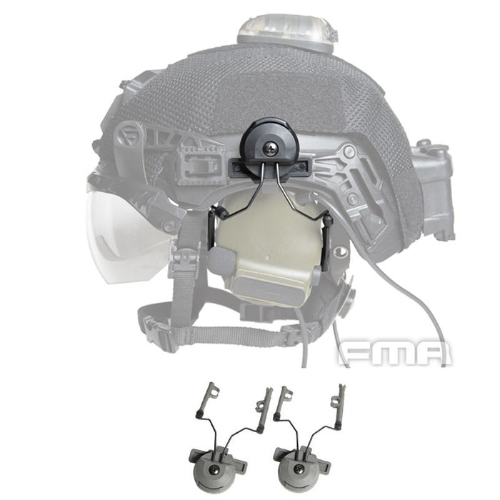 FMA EX 3.0 TW Helmet Rail Adapter Set - Foliage Green