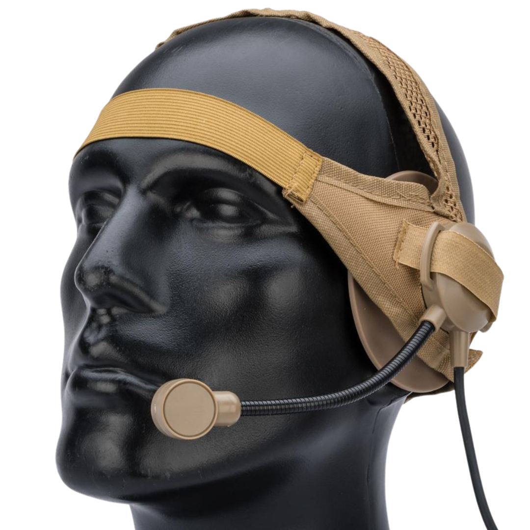 New WoSport Round Edge Headset - Tan — AirsoftEire
