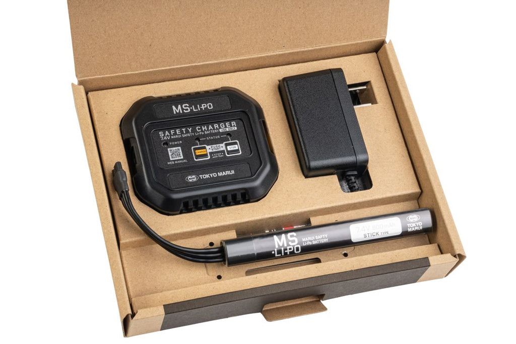 Tokyo Marui Safety Charger & 7.4V 800mAh MS Li-Po Stick Set (EVOLT