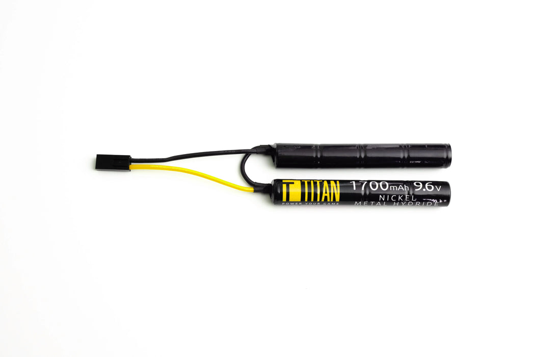 Titan 9.6V 1700mAh NiMh Battery - Nunchuck (Tamiya Connector)