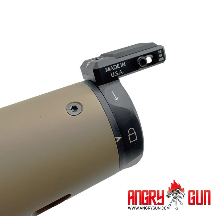 Angry Gun U-RAC Style Suppressor Shield 6.5" - FDE