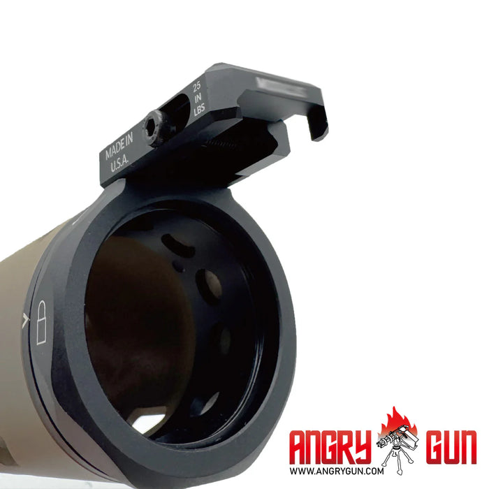 Angry Gun U-RAC Style Suppressor Shield 6.5" - FDE