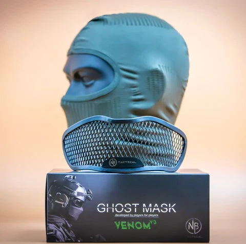 NB Tactical Venom V3 Face Mesh Mask - Black