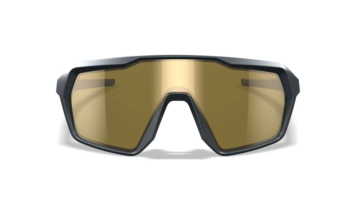 Wiley X WX Citadel Sunglasses - Gold Mirror Lens / Matt Graphite Grey Frame