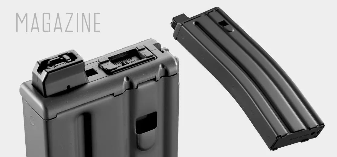 Tokyo Marui EVOLT RS FPR MK4 Rifle & X4 Additional Magazines