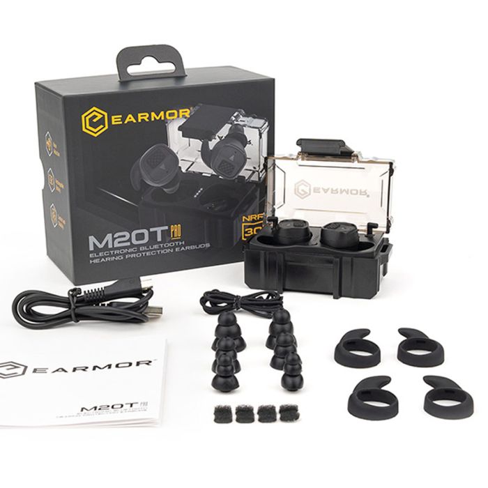 Earmor M20T Pro Bluetooth Hearing Protector Earbuds - Black