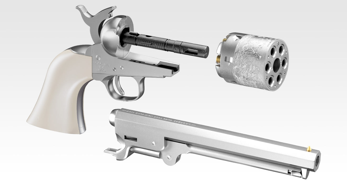 Tokyo Marui M1851 Navy Spring Revolver - Silver