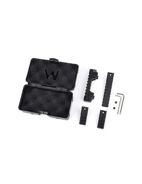 WADSN Picatinny Riser Mount for Red Dot w/ Magnifier & PEQ - Black