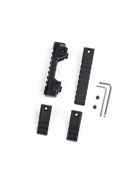 WADSN Picatinny Riser Mount for Red Dot w/ Magnifier & PEQ - Black