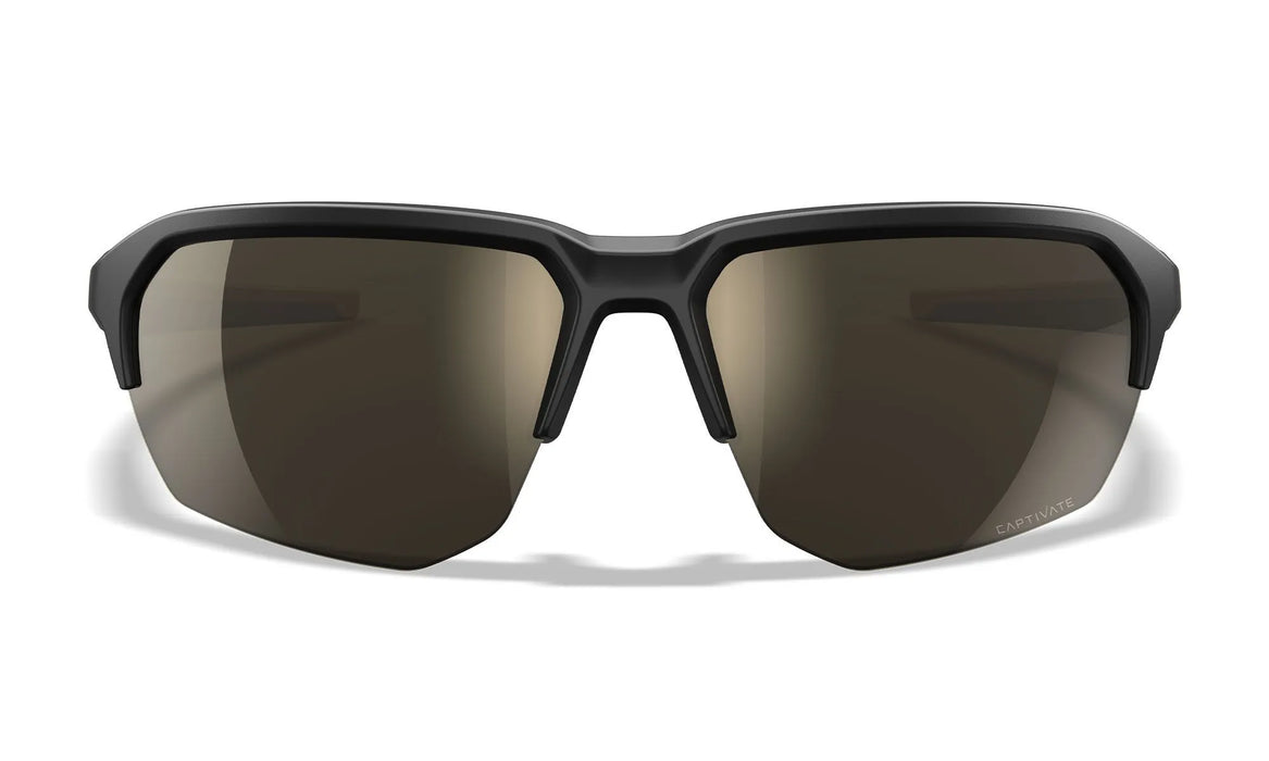 Wiley X WX JAKL Sunglasses - Tungsten Mirror Lens / Tan & Black Frame