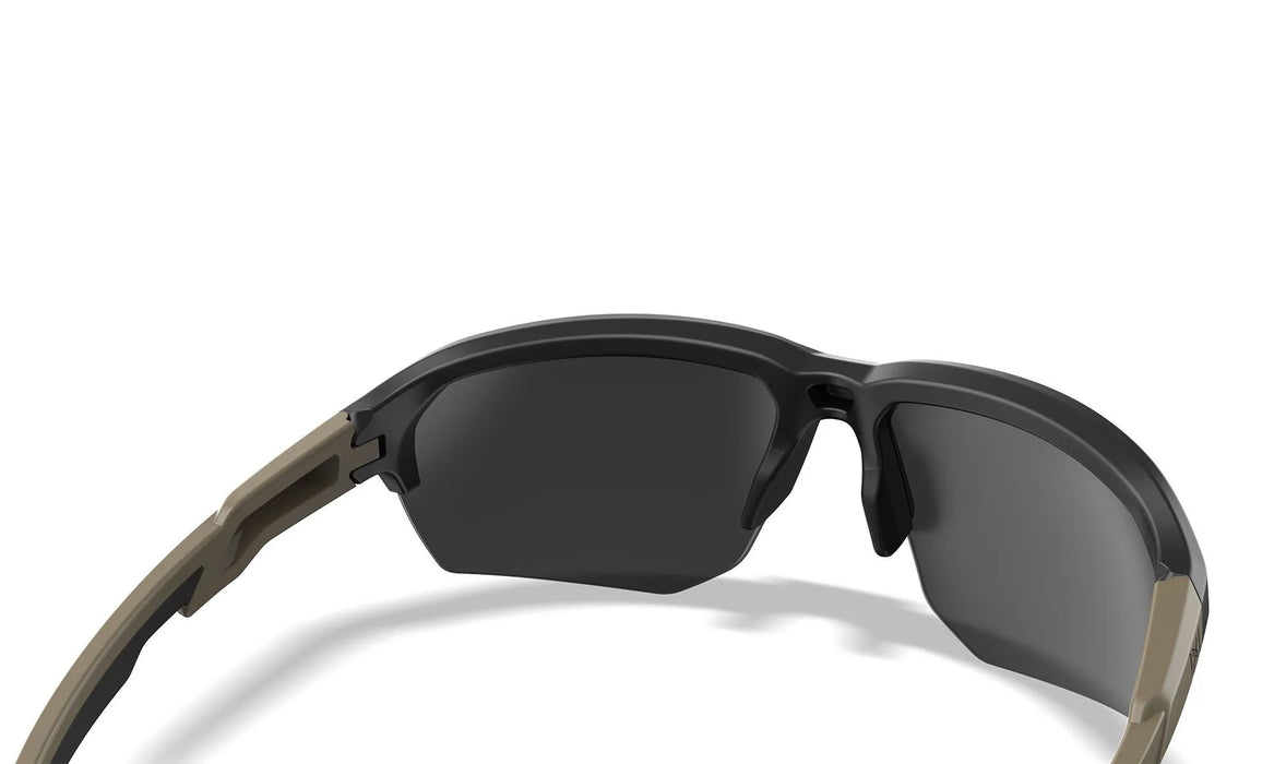 Wiley X WX JAKL Sunglasses - Tungsten Mirror Lens / Tan & Black Frame