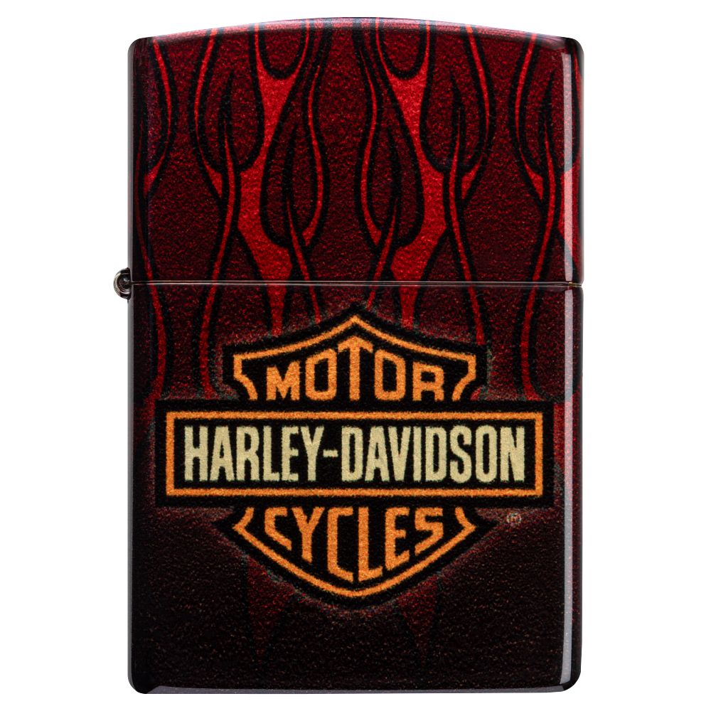 Zippo Harley-Davidson Red Flames Lighter - 60007097 — AirsoftEire