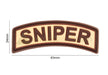 JTG 3D Rubber Sniper Tab Patch - Tan