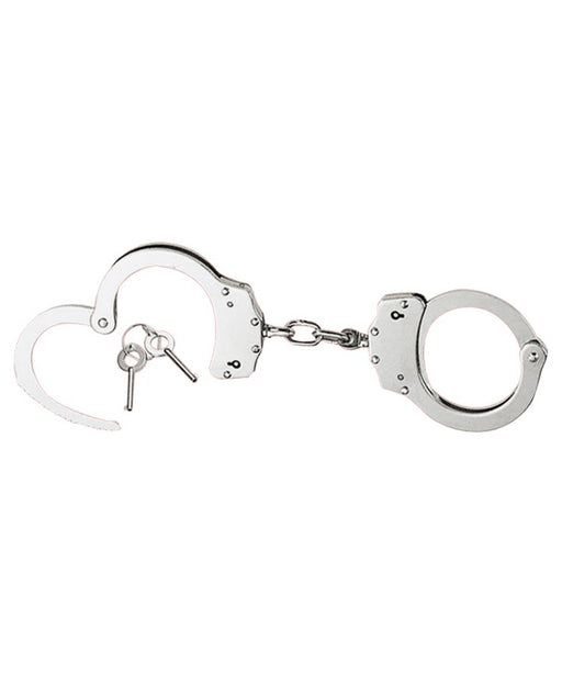 KombatUK Heavy Duty Metal Handcuffs - Sliver 4802