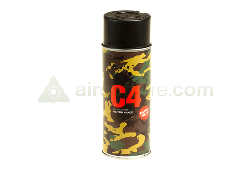 C4 Mil Grade Color Spray RAL 9021 - Black