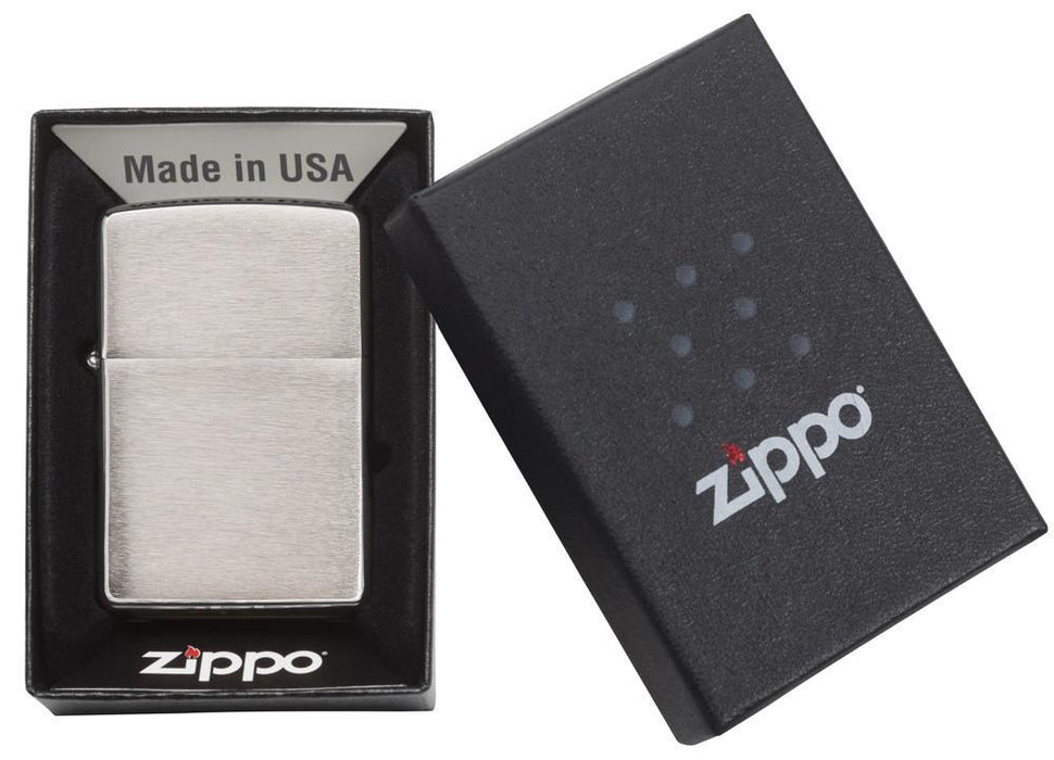 Zippo Brushed Chrome Lighter - 60000804