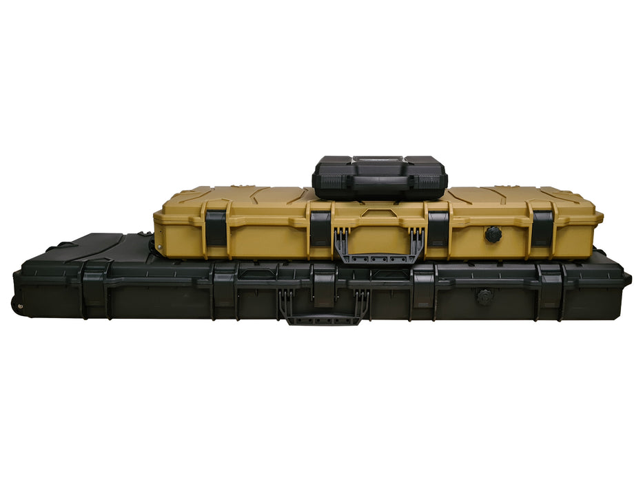 ASG Tactical Hard Rifle Case With Wheels - Tan - 100x35x14cm