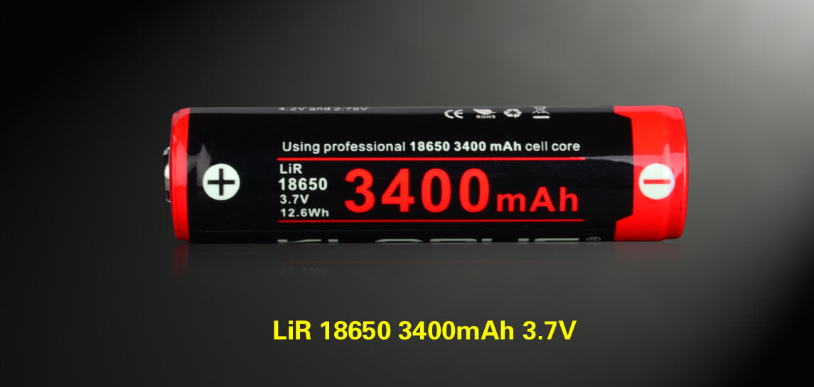 Klarus 18650 Rechargeable Battery -  3400mAh