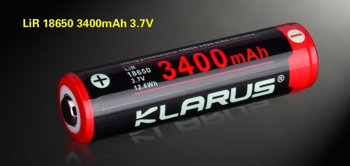 Klarus 18650 Rechargeable Battery -  3400mAh