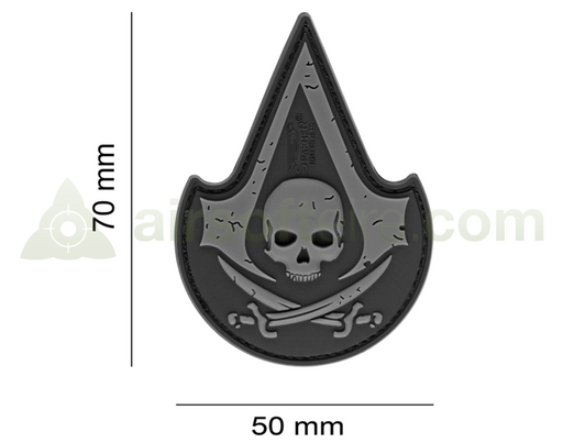 JTG 3D Rubber Assassin Skull - SWAT