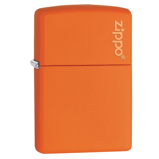 Zippo Orange Matte Zippo Logo Lighter - 60001268