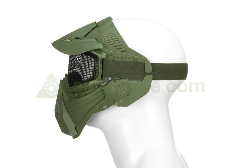 Pirate Arms Commander Mesh Mask - Olive Green