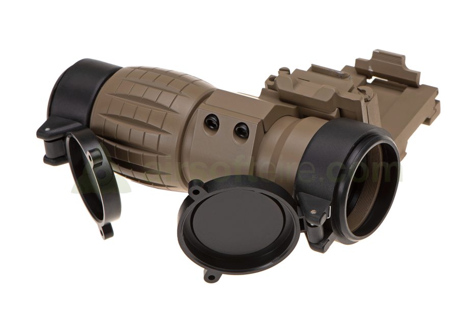 AIM-O 4x FTS Magnifier - Desert Tan