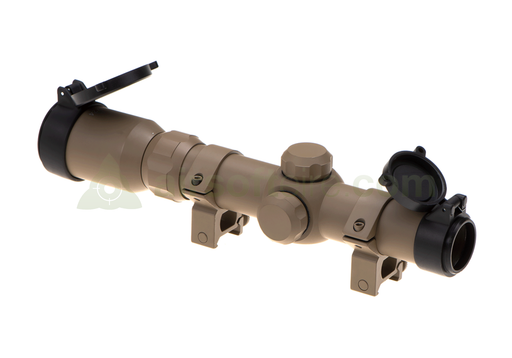 Aim-O 1-4x24 Tactical Short Scope - Tan
