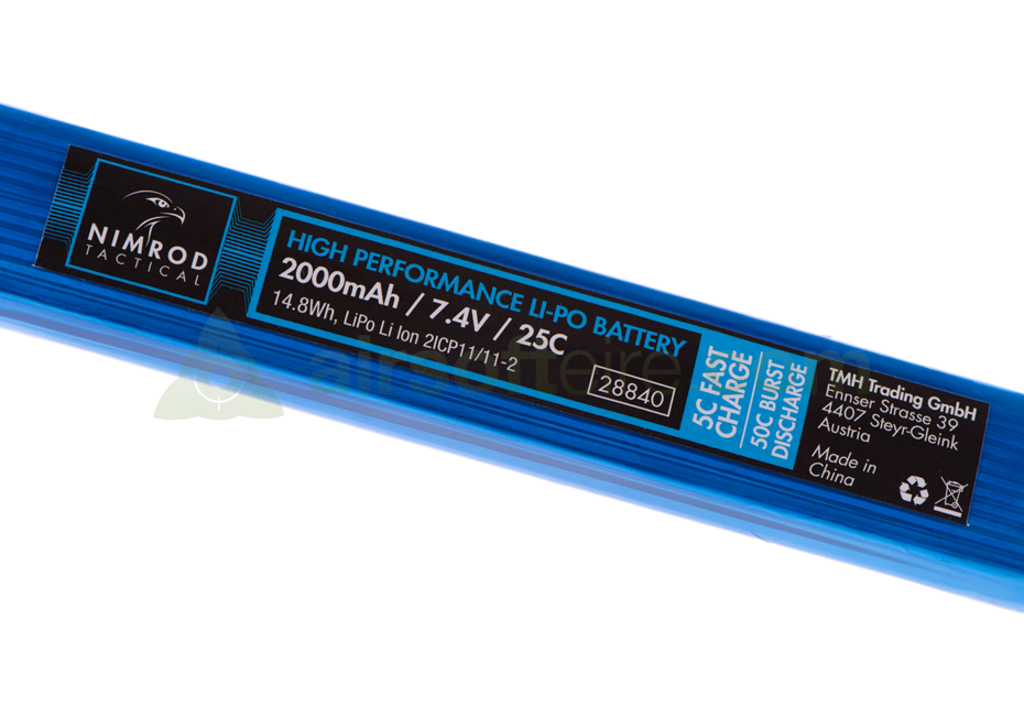 Nimrod 7.4V 2000mAh 25C LIPO Battery - Sticks