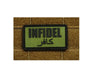 JTG 3D Rubber INFIDEL Patch - Olive Drab/Black