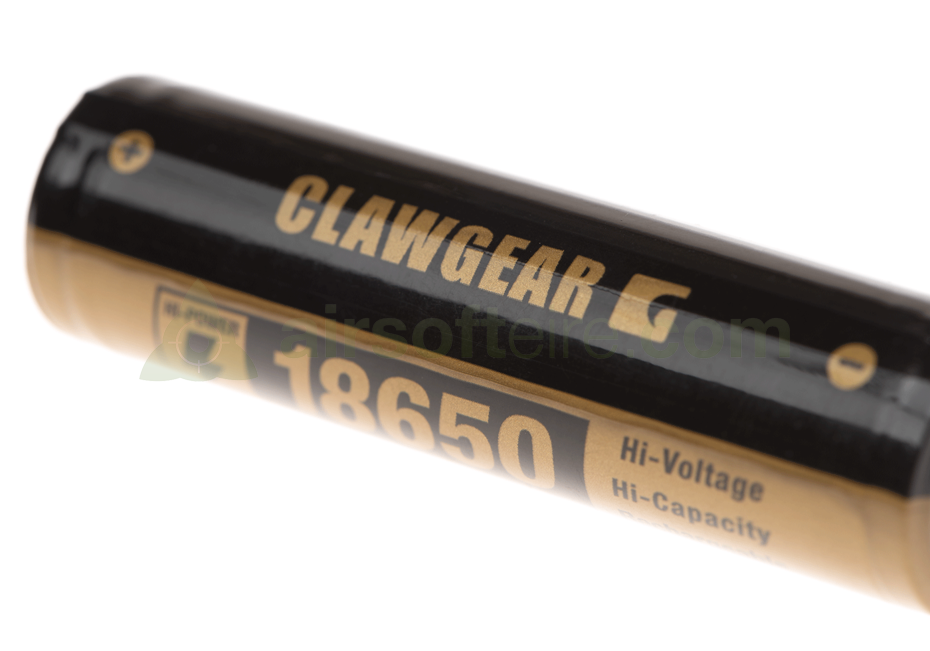 Clawgear 18650 3.7V Rechargeable Battery - 3600mAh