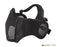 ASG Mesh Half Face Mask With Cheek Pads & Ear Protection - Black