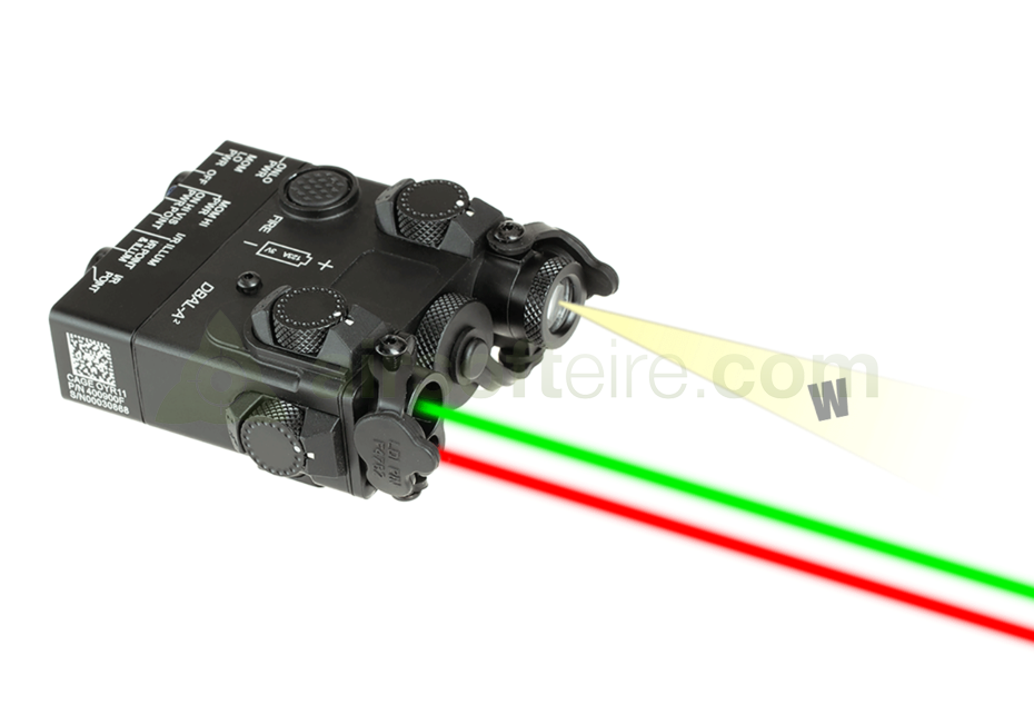 WADSN DBAL-A2 Illuminator / Laser Module Red + Green  - Black (Aluminium)