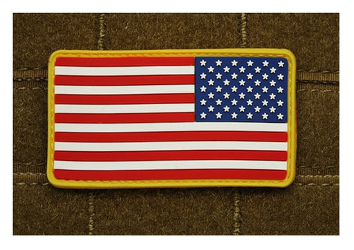 JTG 3D Rubber American Flag Patch Reversed